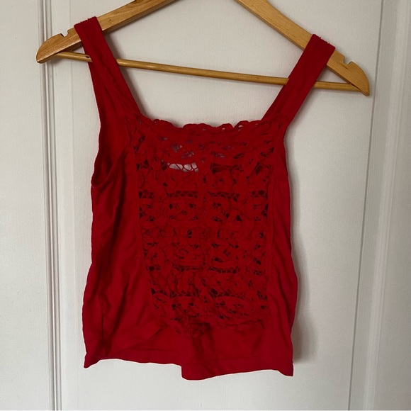 American eagle size xs tank with lace back - Picture 2 of 4